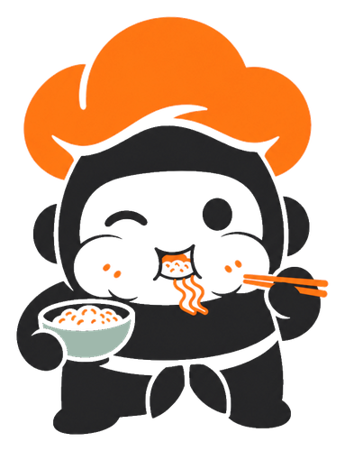 the little chef today, round and holding a bowl